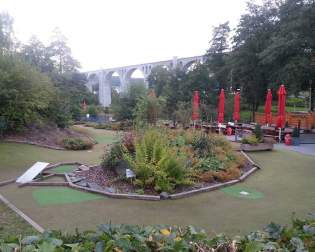 Adventure Golf next to the Viaduct
