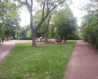 Small Playground in the city park Erfurt