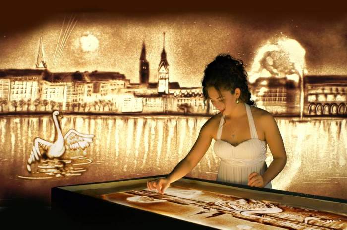 Hamburg - © Sand Malerei Show Hamburg - © Sand Malerei Show